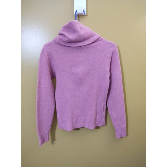 Vintage 90s Vicki Volts Wool-Angora Blend Turtleneck Sweater S - Picture 2 of 4